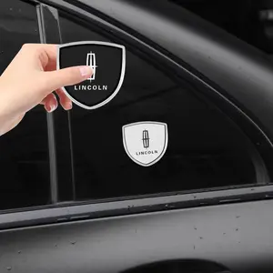 1pcs 3D Metal Car Styling Shield Emblem Badge Stickers For Lincoln Nautilus Aviator Navigator MKZ MKX Continental MKC MK