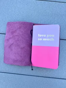 Handcrafted Plum Leather Journal – Mother’s Day Gift for Daughter, Mom or Best Friend