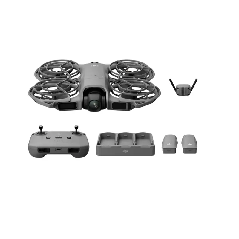 DJI Neo 2 Fly More Combo With RC-N3 Remote Controller, Stable Transmission With Digital Transceiver, 4K Drone for Beginners, 3 Batteries