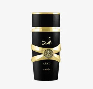 Lattafa Perfumes Asad for Unisex Eau de Parfum Spray, 3.4 Ounce