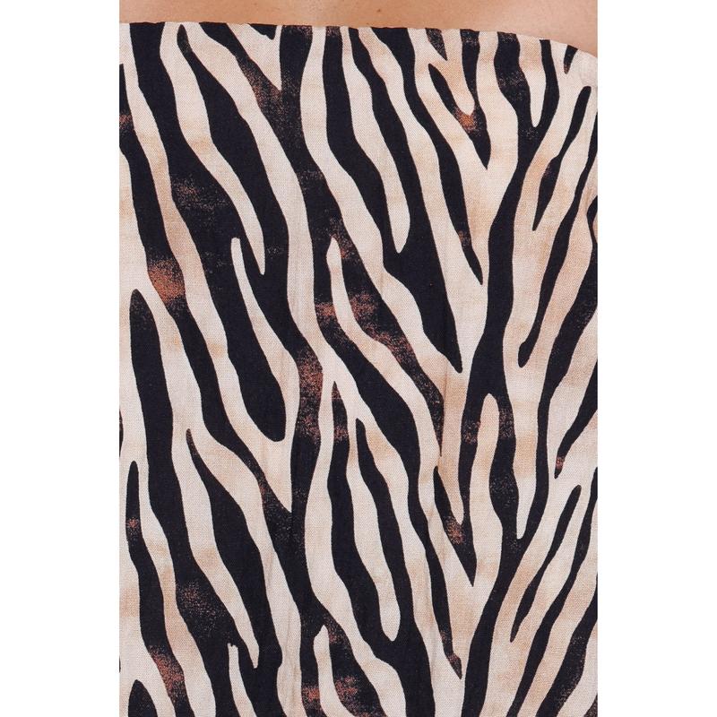 Agnes Skirt Set - Brown Zebra