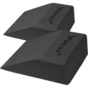 2 Pack Non-Slip Professional Squat Wedge Blocks - Heel Elevated Ramp for Squats, Calf Raises Platform for Men Women, Slant Board Trainer for Fitness, Pushup, Weightlifting, Yoga gift
