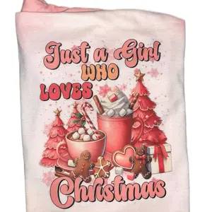 Just a girl who loves Christmas t shirt Womenswear Shirts