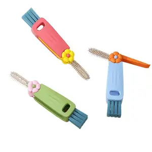 3-in-1 Petal-Shaped Cleaning Brush - Household Multi-Functional Gap Brush for Baby Bottles, Cup Lids & Rim Cleaning