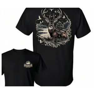 Outdoor Deer Adventure Tee – Bold Wild Buck Graphic Shirt for Hunters, Nature Fans & Outdoor Enthusiasts