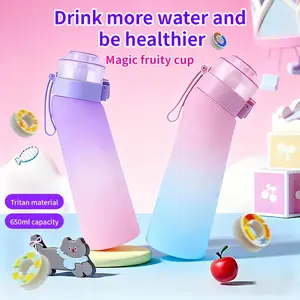 The globally best-selling Air Up personalized fruit-flavored reusable water bottle comes with 5 fruit-flavored clips. Turn plain boiled water into fruit-flavored water, allowing young people/students to drink plain boiled water healthily.