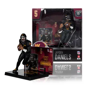 Washington Commanders NFL 7 Inch Posed Figure | Jayden Daniels (Black Uniform)