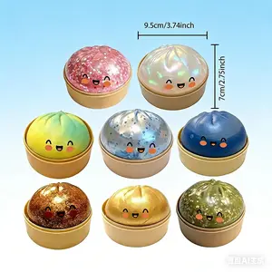 Baozi Squishy Stress Relief Toy Slow Rebound Soft Decompression Squeeze Toy Cute Food Shape Anti Stress Gift