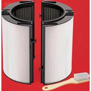 360 °   HEPA + Activated Carbon Air Filter, Compatible with Dyson TP/HP/DP/PH Series Purifiers, Reusable Glass Frame, Advanced Filtration Technology, Dust and Allergen Removal, Replacement for Model 965432 -01