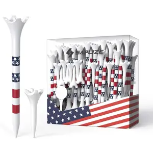 SAPLIZE Professional Plastic Golf Tees, 100/50 Pack (1-1/2'' & 3-1/4''), Engineered to Reduce Friction & Side Spin, Unique Golf Gifts for Golfers