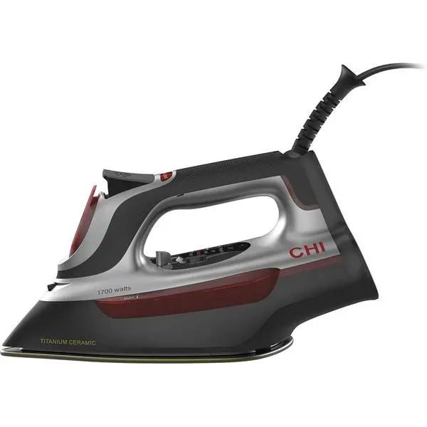Iron for Clothes, 1700 Watts, XL 10" Cord | Electronic Temperature Control, Titanium Ceramic Soleplate, Professional Grade, 3-Way Auto Shutoff