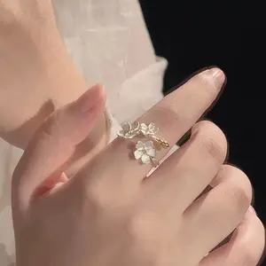 Camellia Friendship Rings - Unique Design with Minimalist Luxury Feel