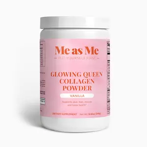 Glowing Queen Collagen Powder (Grass-Fed Collagen Creamer (Vanilla)