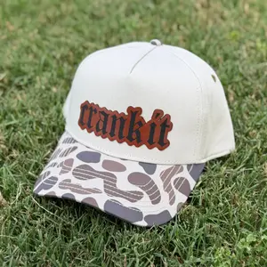 Crank It Leather Patch Hat