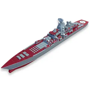 10-Inch Pyotr Velikiy Kirov-Class Battlecruiser Model Russian Nuclear-Powered Warship Elite Naval Desktop Display Modern Warfare Series