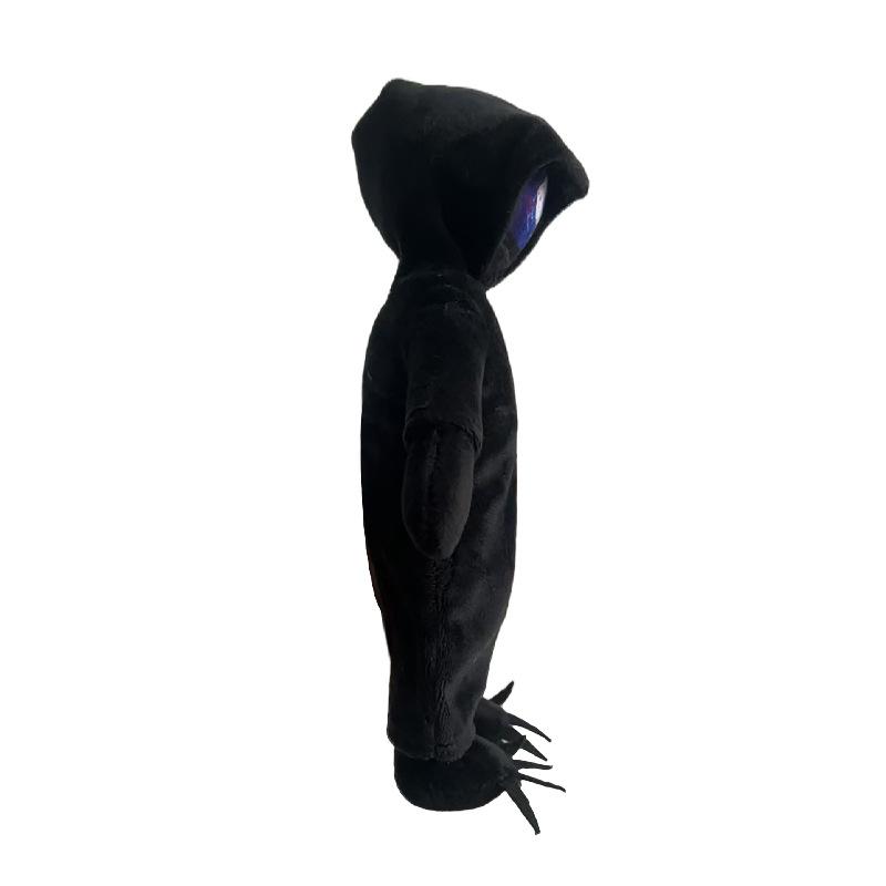 Mysterious One-Eye Hooded Plush Toy Horror Game Inspired Collectible Soft Plushie with Single Eye Design for Fans of Unique Decor