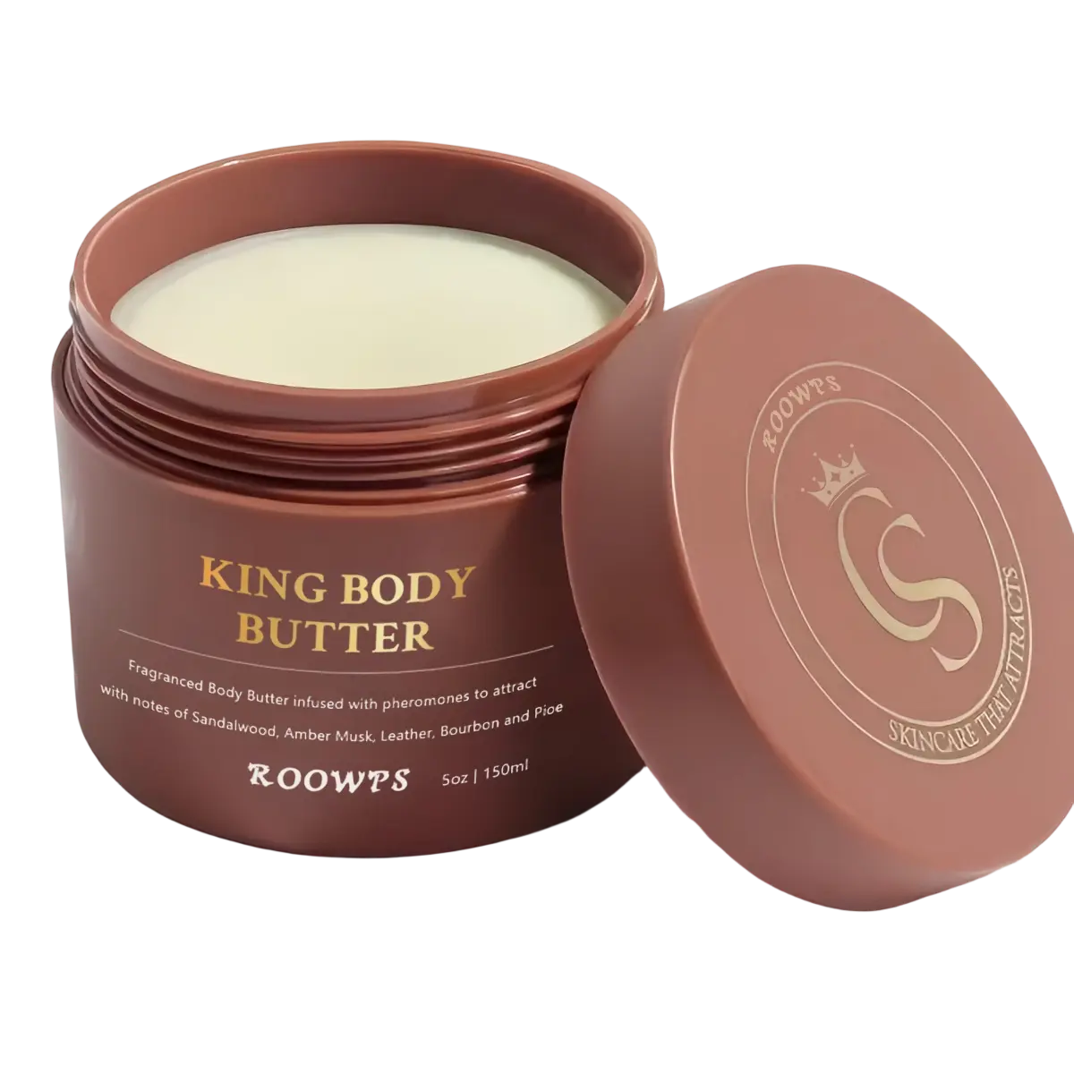 ROOWPS King Body Butter Cologne, Hydrating Body Moisturizer with Shea Butter for Smooth Skin, Warm and Sensual Long-Lasting Scent, Body Care, Moisturizers