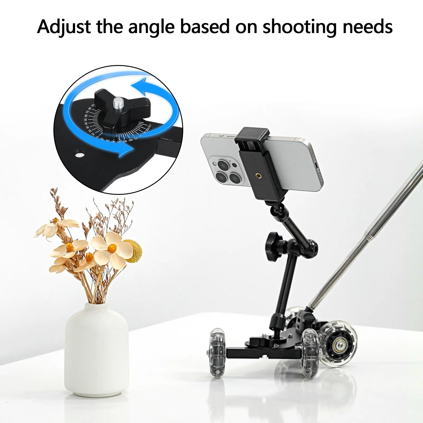 6pcs Camera Slider Kit, Mini Video Dolly Set for Creative Angles, Filmmaking Stabilizer for Action Cameras and Dslrs, Action Camera Mounts, Compact and Portable, Photography Equipment, Video Recording Gear