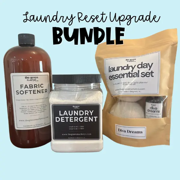 Laundry Bundle + Wool Dryer Balls – Full System ($38 Deal)