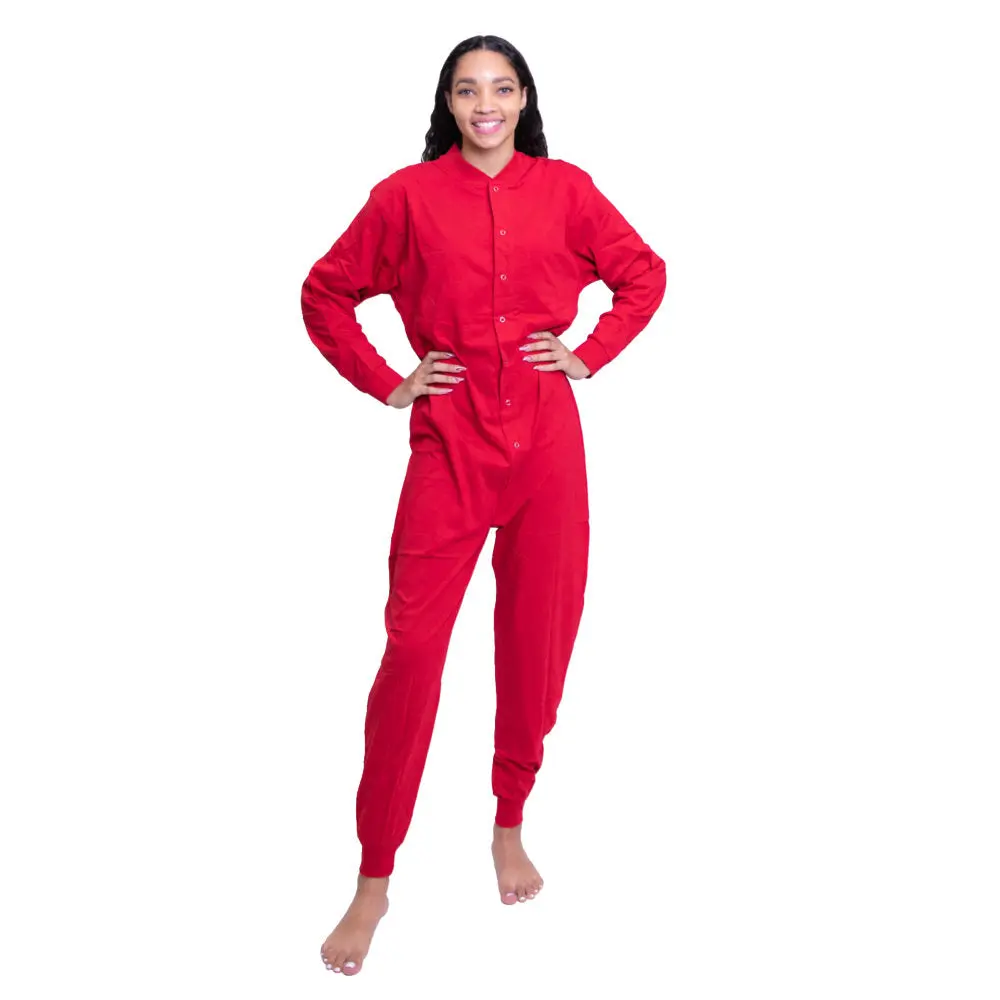 womens sexy union suit Women's Waffle Union Suit main image 1