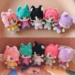 Demon Hunters 10cm Plush Set Kpop Mystery Romance Dolls Rumi Mira Zoey Saja Jinu Abby Stuffed Toy Gift for Fans