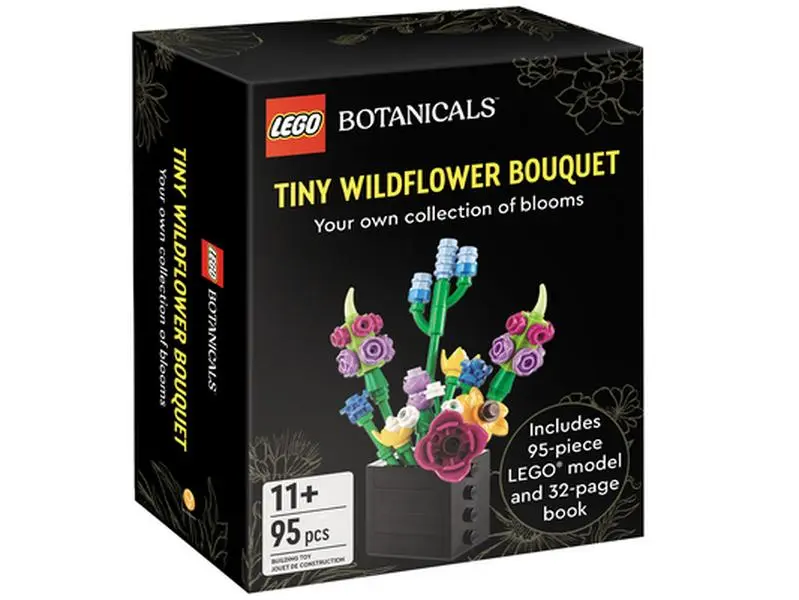 Lego(r) Botanicals Tiny Wildflower Bouquet Building Block Model Kit, Miniature Block Set Hardcover Book, Ideal Birthday Gift by Ameet Sp Z O O