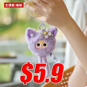 Babythree Wrist Strap Plush Blind Box – Cute Animal Lanyard Dolls Phone Charms Phone Decoration Phone Ornament Fluffy