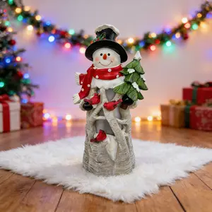 Snowman Figurine Resin Statue Party Decor Art Gift Supplies For Bedroom Living Room Tabletop Decoration Snowman Figurines Collectibles