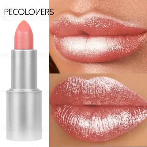 1pc Pearlescent Sparkle Glossy Lipstick, Lightweight, Waterproof Luxurious Long-Lasting Lipstick, Suitable for Daily and Formal Occasions - Lightweight Style, Fashionable Packaging, Makeup, Glittery Lip Gloss, Lipgloss Lipstick, Lip Products Makeup