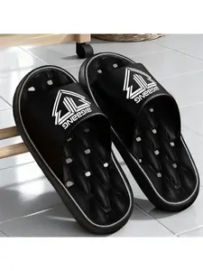 1pc BIGBANG Printed Home Slippers, Round-Toe Slippers, Travel Slippers, Beach Slippers, Indoor And Outdoor Slippers, Breathable Perforated Design, Matching Couple Slippers, Stylish Outdoor Vacation Slippers, Housewarming Gifts