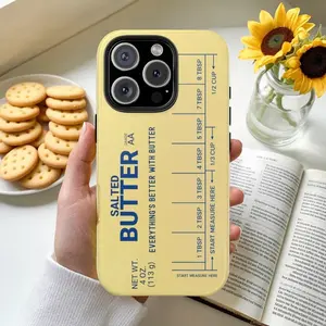 Salted Butter Stick Phone Case for iPhone 16 15 14 13 12 11 Pro Max Plus, Gift for Bakers