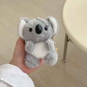 Plush Koala Doll Earphone Case with Cute Figurine Charm For AirPods 1/2/3/Pro/Pro2, Cartoon Protective Cover