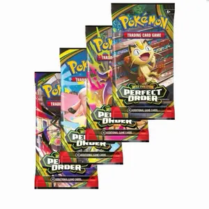 Pokemon Perfect Order Booster Pack - 5 Packs of Trading Card Game with 12 Additional Game Cards Each