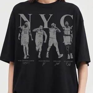 Jalen Brunson Karl Anunoby Josh Hart New York Basketball Adult and Youth T-Shirt Sweatshirt, graphic t-shirts, Game Day Shirt, New York Basketball merch, men's clothing clothes merch, Gift For Women