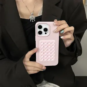 Large Hole iPhone Protective Case 2 Pack with Multi-Functional Suction Cup, Shockproof and Skin-Friendly, Compatible with iPhone 11/12/13/14/15/16/Pro Models, Accessories