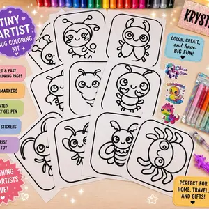 Tiny Artist Coloring Kit- Marker Edition