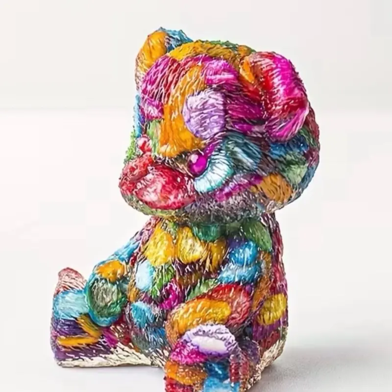 Multi stone Crystal  Bear