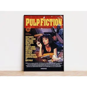 [Sale Off Up To 50%] [Unframe] Pulp Fiction - Movie Poste, High Quality Ready To Print