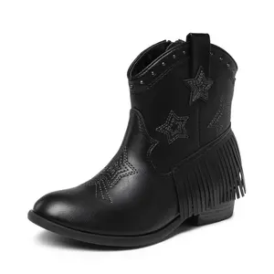 Dream Pairs Girls Star Pattern Western Cowgirl Boots Dream Pairs Girls Star Pattern Western Cowgirl Boots