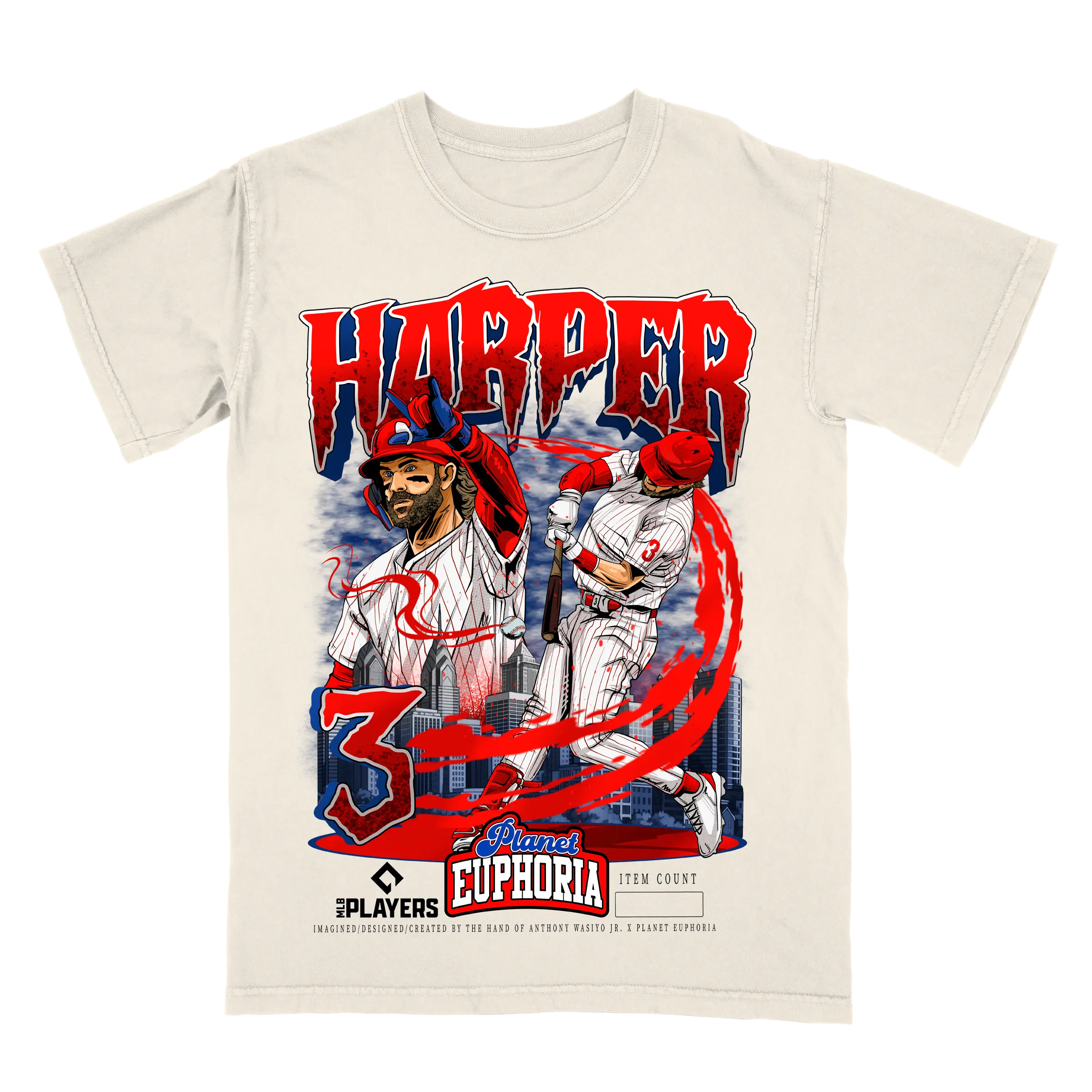 Bryce Harper V3 Limited Edition MLB Player Graphic T-Shirt