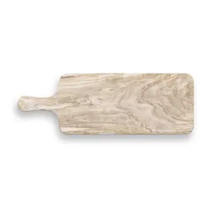 Faux Real Desert Wood Paddle Melamine Serving Tray