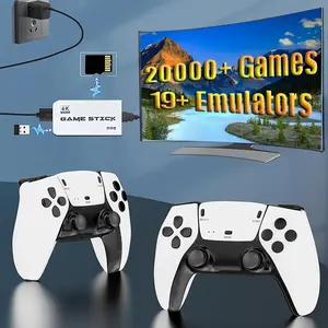 M15 Retro Game Console Stick, Built-in 20,000+ Games,4K HDMI Output, Handheld Game Consoles, Plug-and-Play Mini Gaming Device with 19+ Emulators classic，2.4GHZ Wireless Controllers for TV&PC