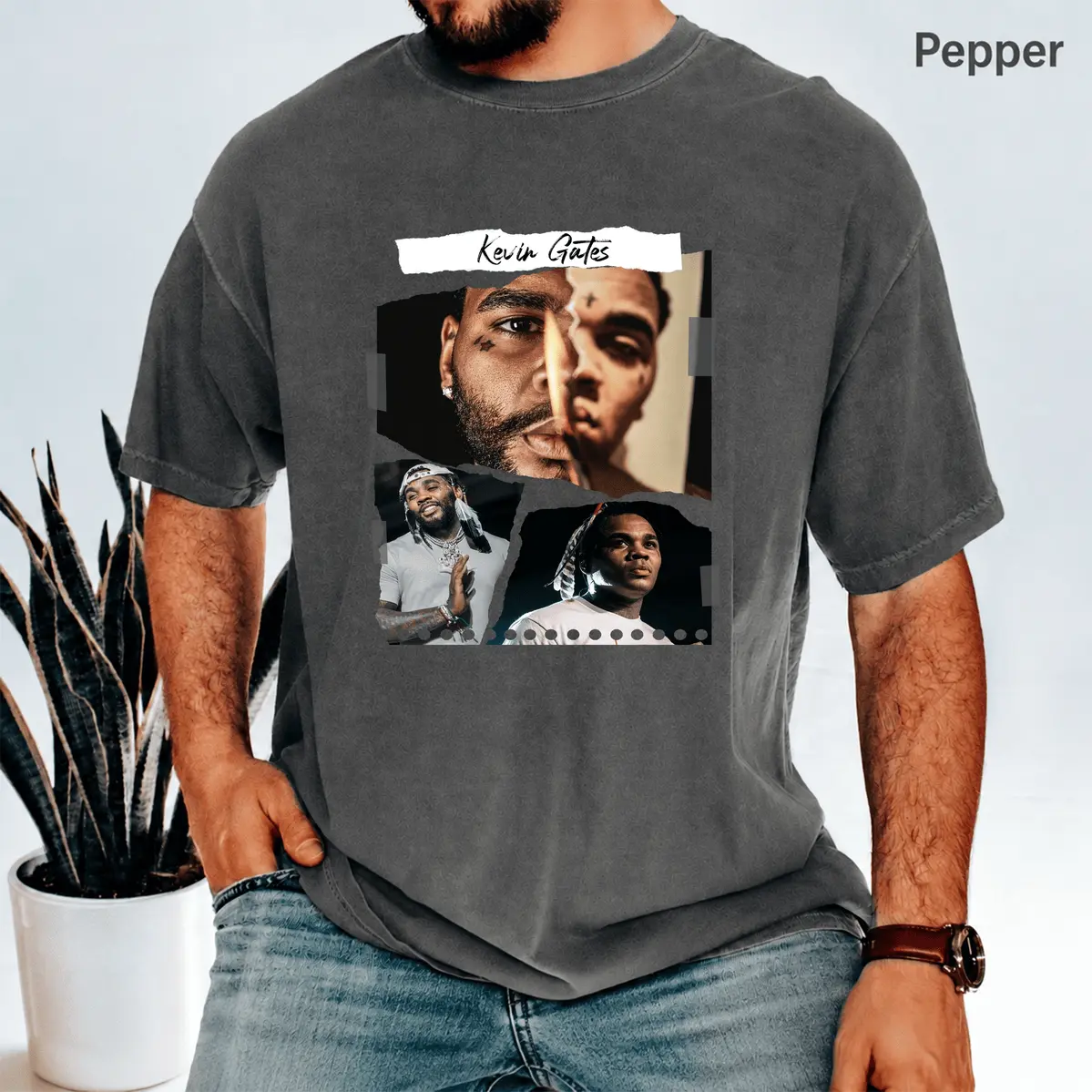 Kevin Gates 2023 Hoodie Only The Generals Tour T-Shirt Kevin Gates Merch American Rapper 2023 Music Conce Relaxed Fit Cotton Tee For Men & Women