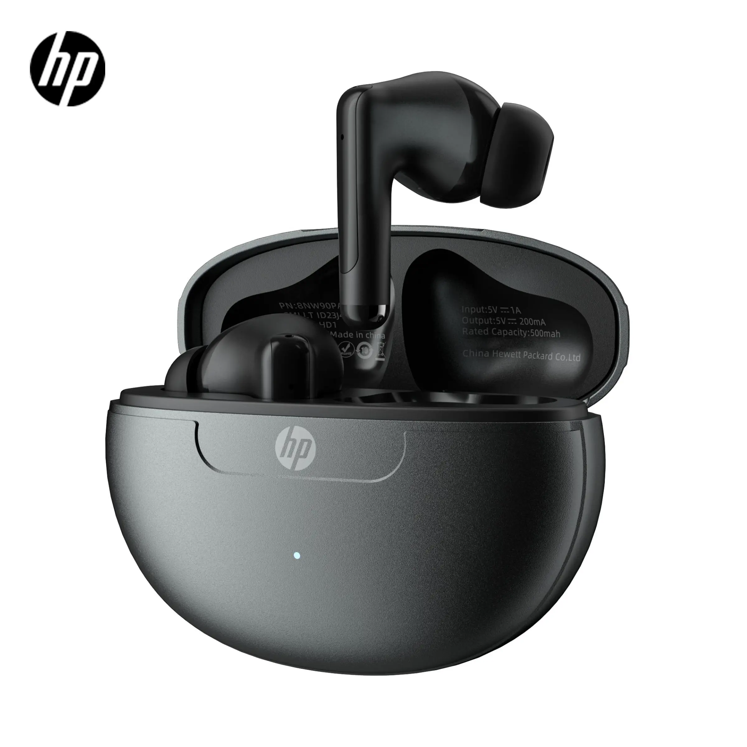 HP HD1 Noise Cancelling True Wireless Audio Ear buds, Running Sports Earbuds with Noise Cancelling Microphone, Immersive Experience, Ideal for Office, Lightweight Wireless Earbuds, Noise Reduction Earbuds