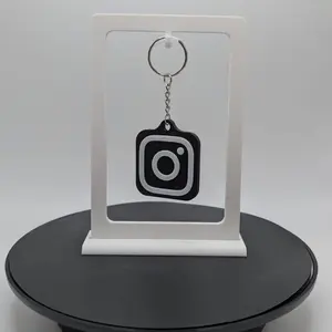 Smart NFC Keychain Tap to Share Profile Instantly Durable Lightweight Perfect for Creators Small Businesses Custom Programming Included