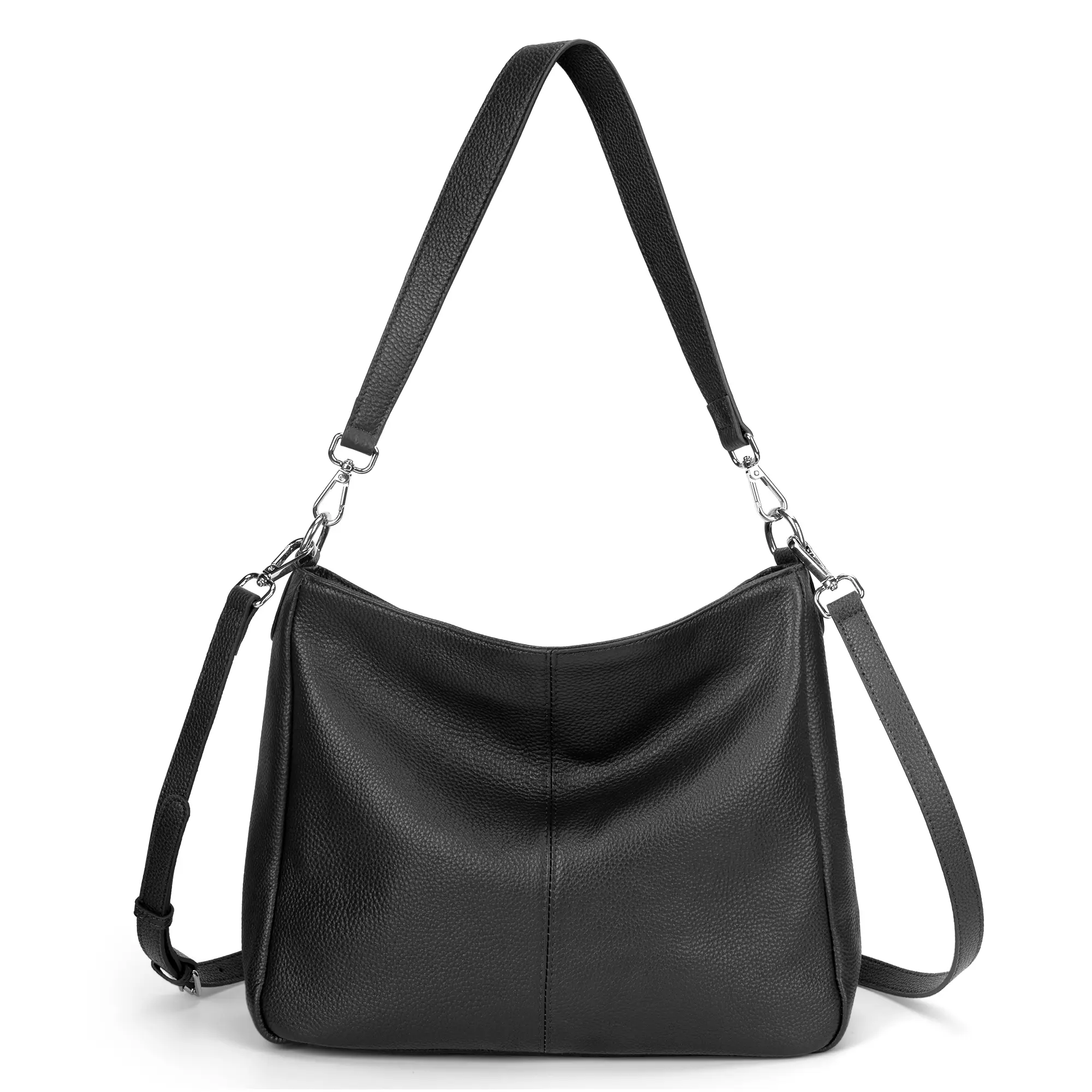 BEFEN Genuine Leather Chic Hobo Bag - Women's Crossbody & Shoulder Bag with 2 Detachable Straps, Stylish Purses for Women, Bags For Women Purses tiktokshopspringglowup Casual Commuter Bag Casual Messenger Bags
