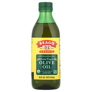 Bragg Organic Extra Virgin Olive Oil, 16 fl oz (473 ml)
