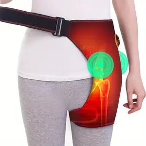 1pc USB Powered Electric Heated Hip Brace (DD412869) for Adults, 3 Heat Settings, Vibrating Massage, 5V Operation, Unisex Fit, Hubei China Origin