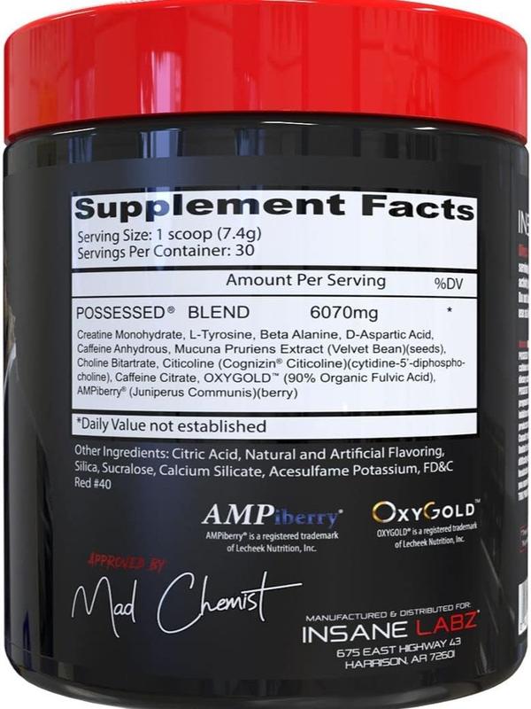 Universa Possessed Pre-Workout Powder – Caffeine & Creatine Blend for Energy, Focus, and Training Support – 3 Flavors – 30 Servings