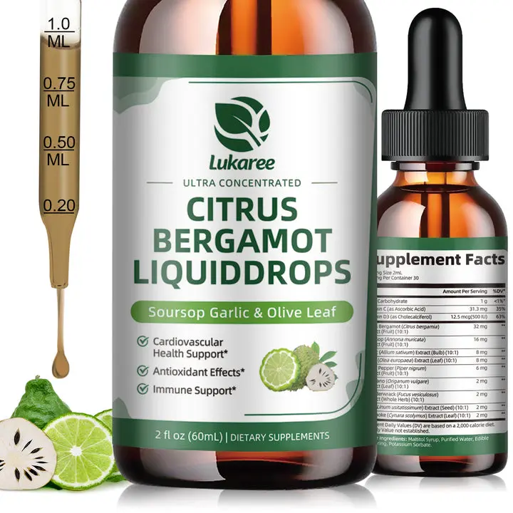 Citrus Bergamot Liquid Drops – 11-in-1 Heart & Cholesterol Support